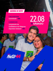 ACM Neto cumpre agenda política neste sábado em Cachoeira e Candeias