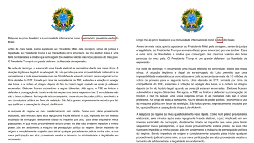 Flávio Bolsonaro altera carta e troca título de “presidente eleito” por “líder do Brasil”